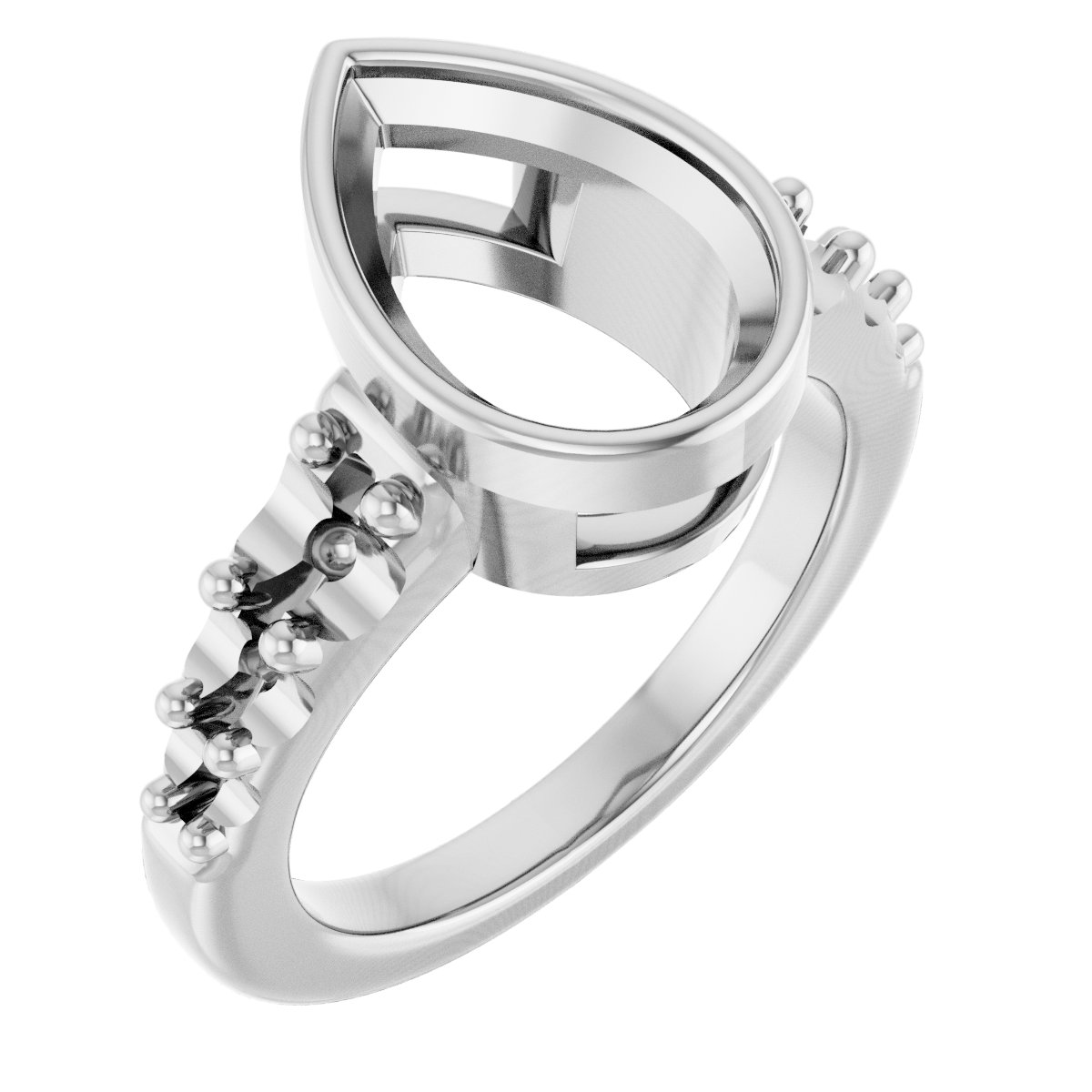 Bezel-Set Solitaire Engagement Ring