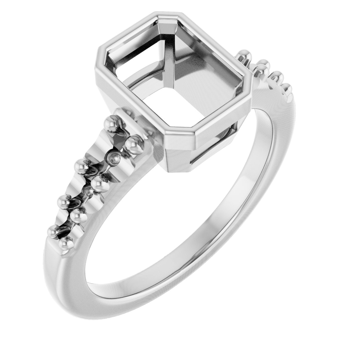Bezel-Set Solitaire Engagement Ring