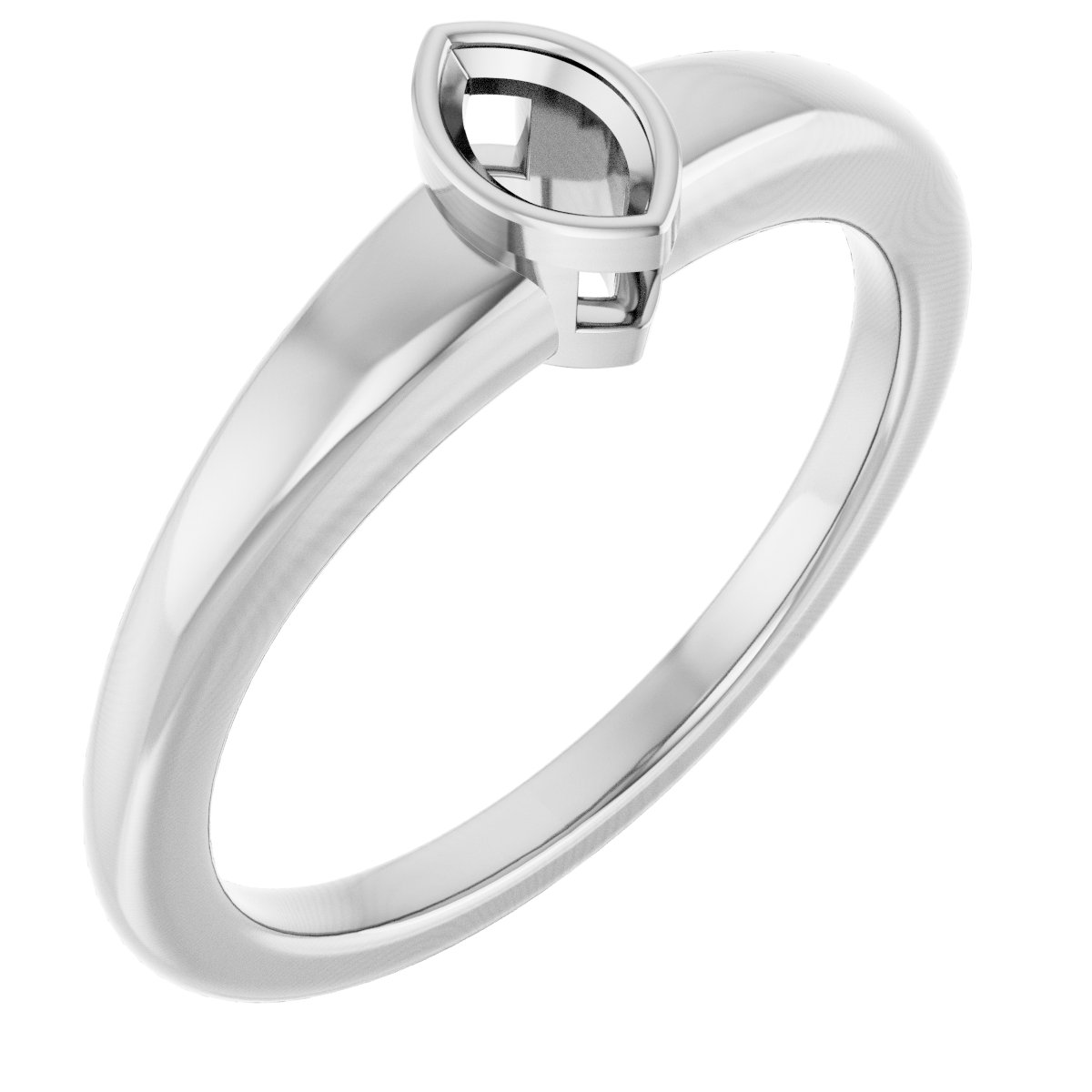 Bezel-Set Solitaire Engagement Ring