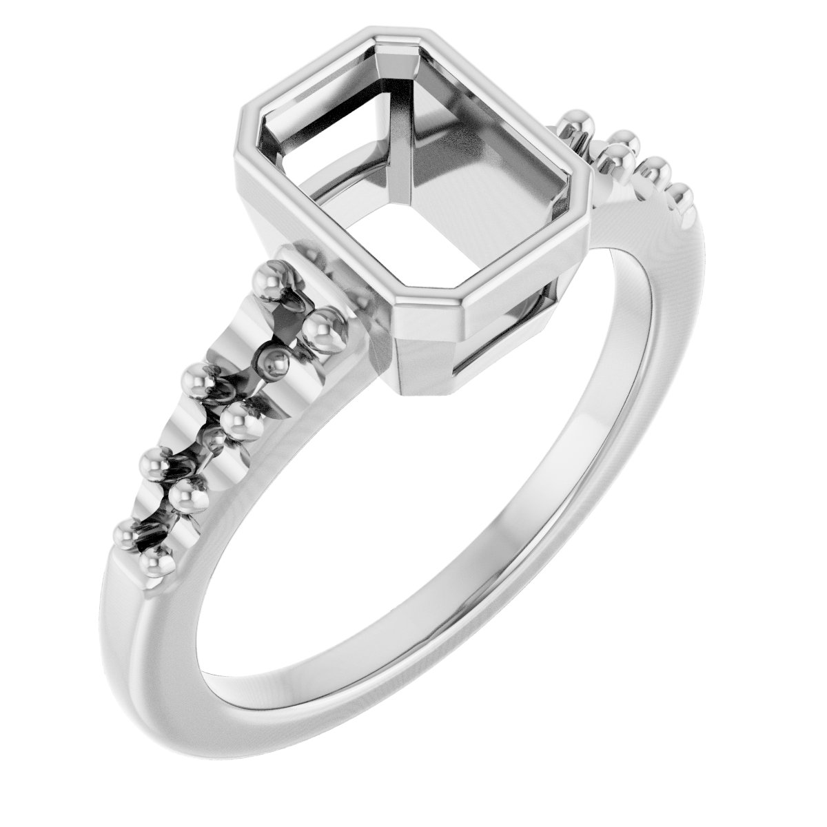 Bezel-Set Solitaire Engagement Ring