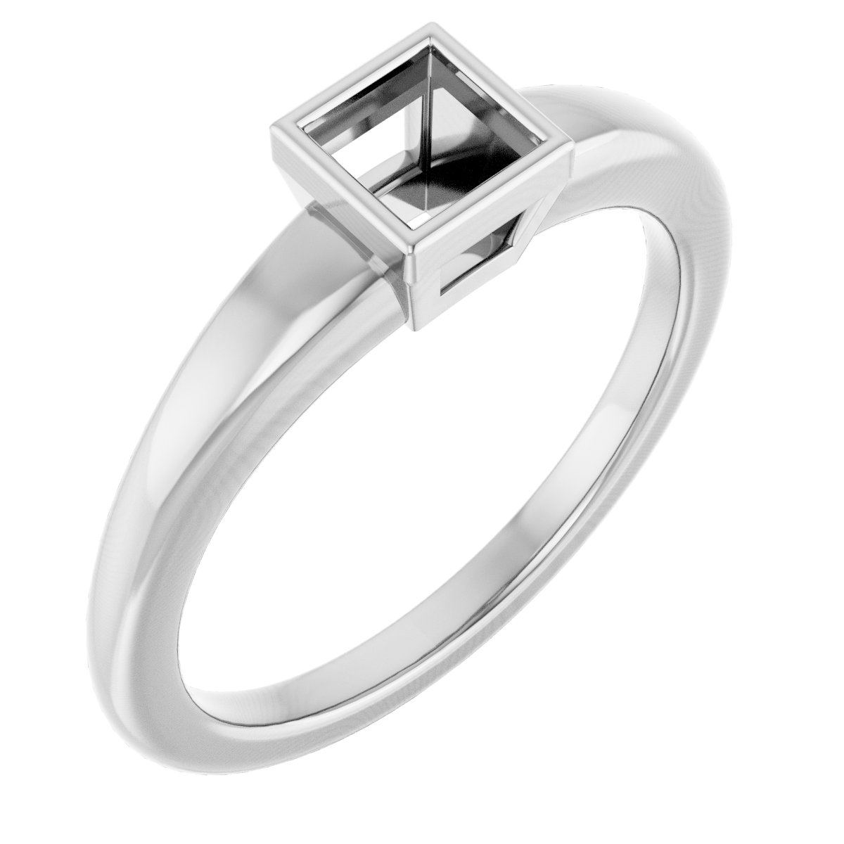 Bezel-Set Solitaire Engagement Ring