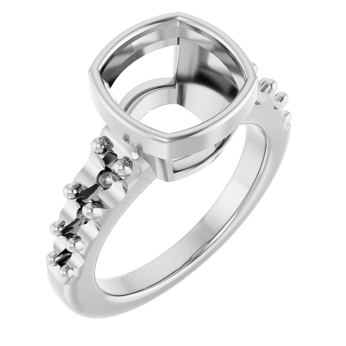 Bezel-Set Solitaire Engagement Ring