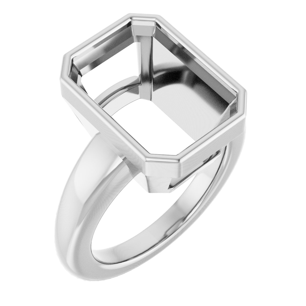 Bezel-Set Solitaire Engagement Ring