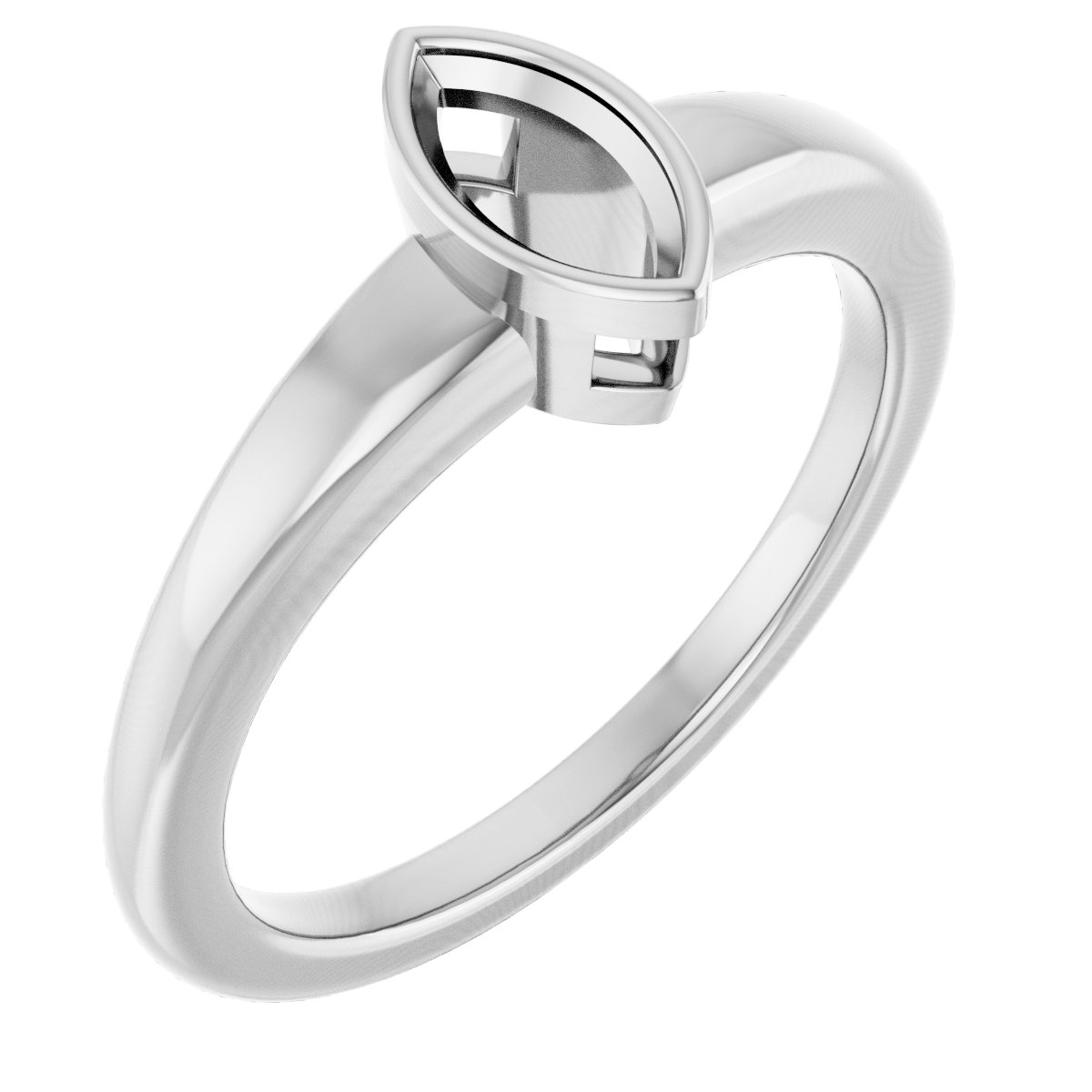 Bezel-Set Solitaire Engagement Ring