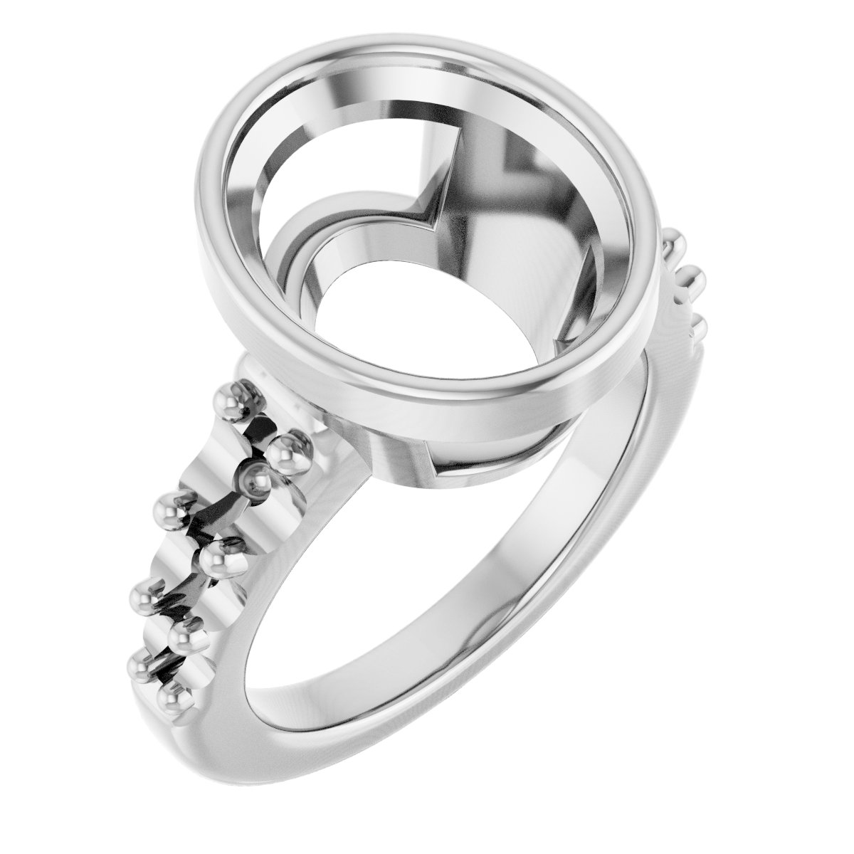 Bezel-Set Solitaire Engagement Ring