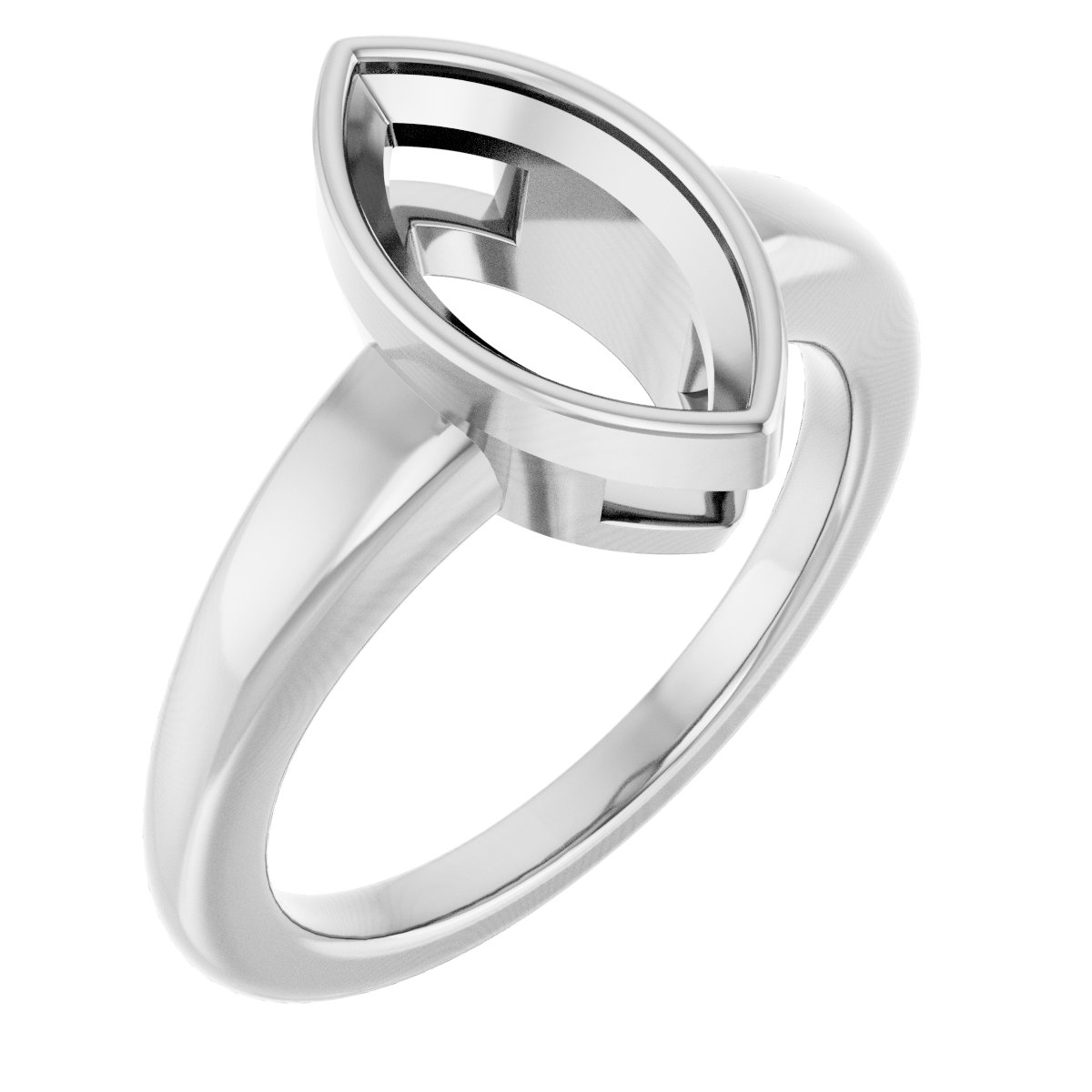 Bezel-Set Solitaire Engagement Ring