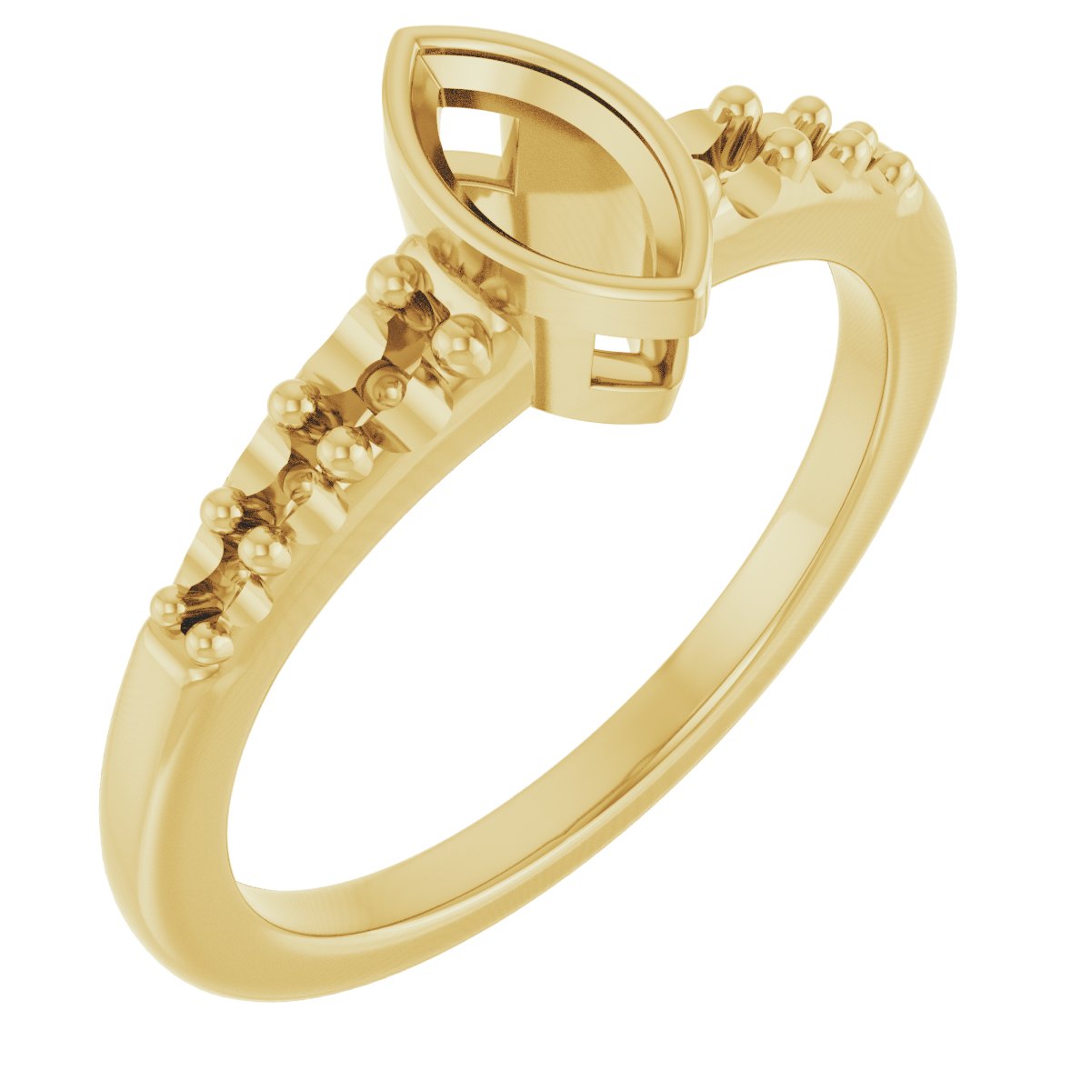 Bezel-Set Solitaire Engagement Ring