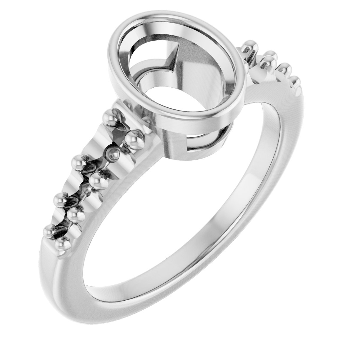 Bezel-Set Solitaire Engagement Ring