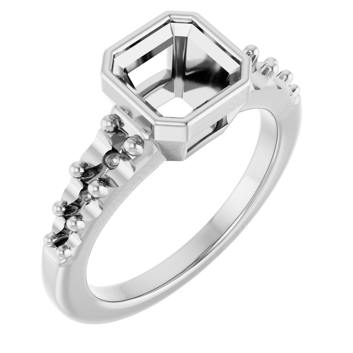 Bezel-Set Solitaire Engagement Ring