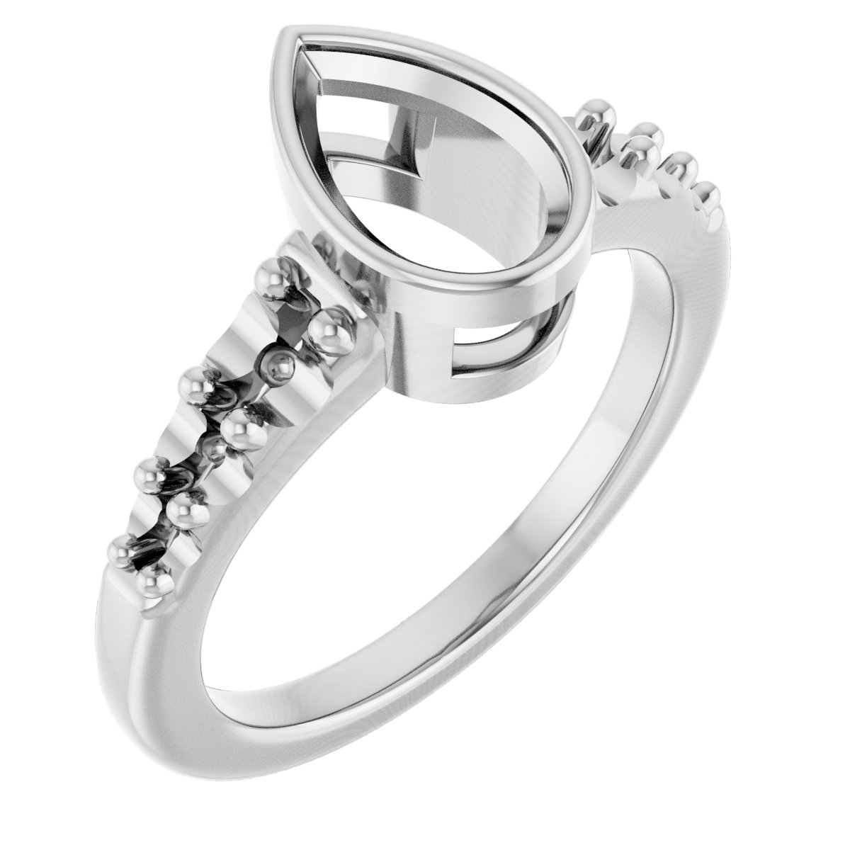 Bezel-Set Solitaire Engagement Ring