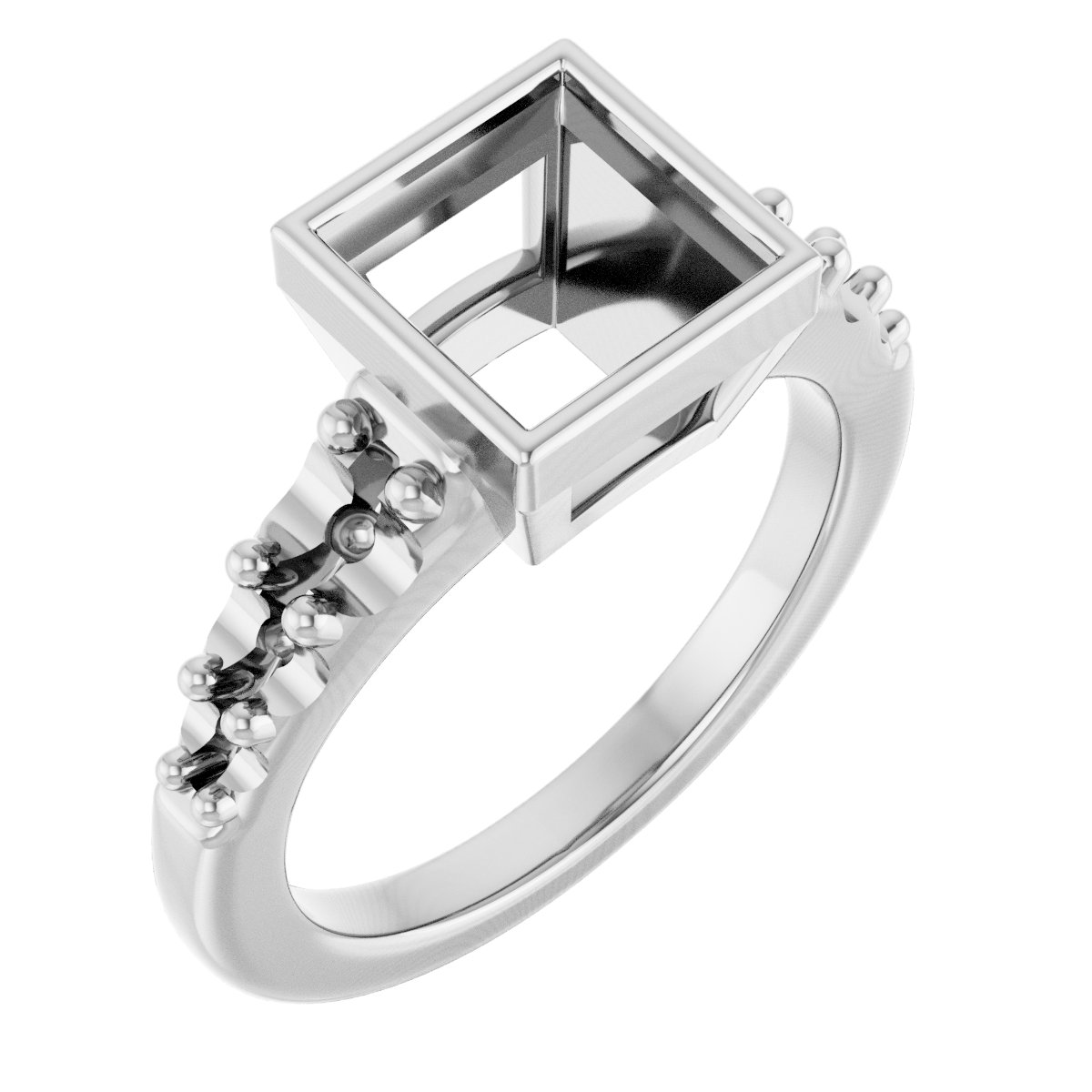 Bezel-Set Solitaire Engagement Ring