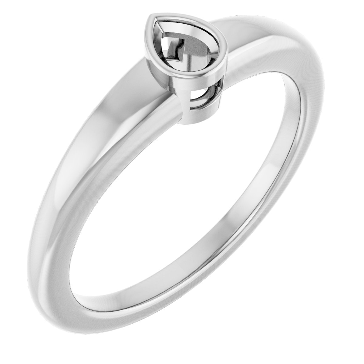 Bezel-Set Solitaire Engagement Ring