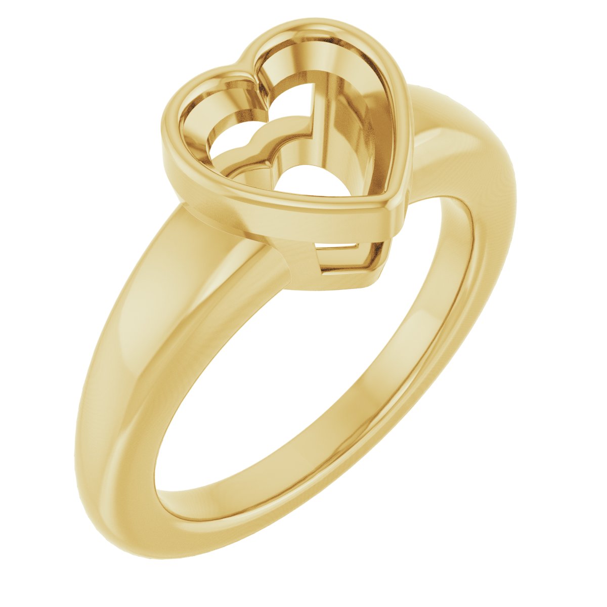 Bezel-Set Solitaire Engagement Ring