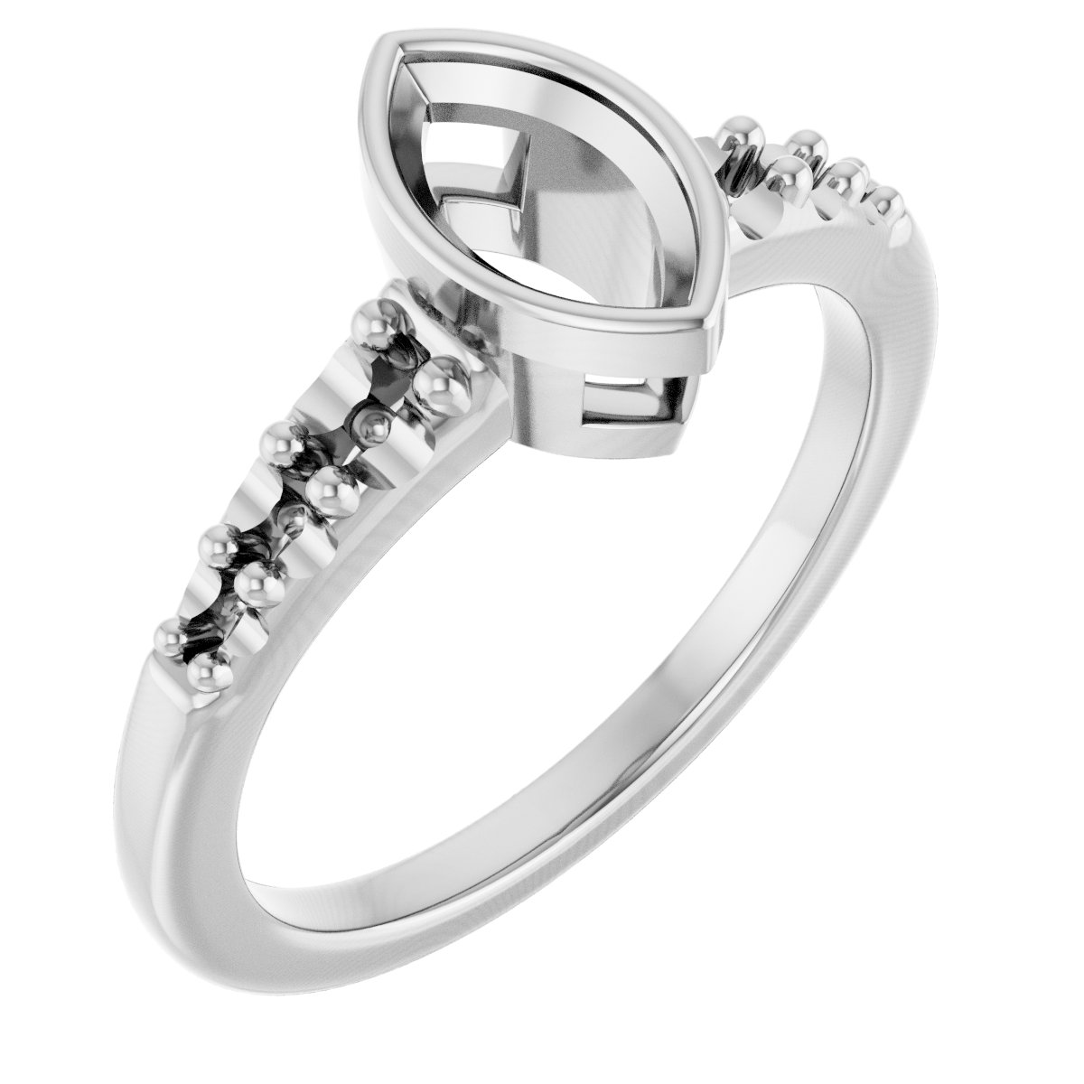 Bezel-Set Solitaire Engagement Ring