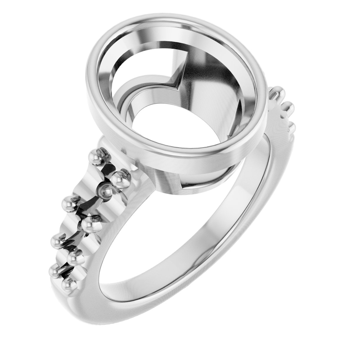 Bezel-Set Solitaire Engagement Ring