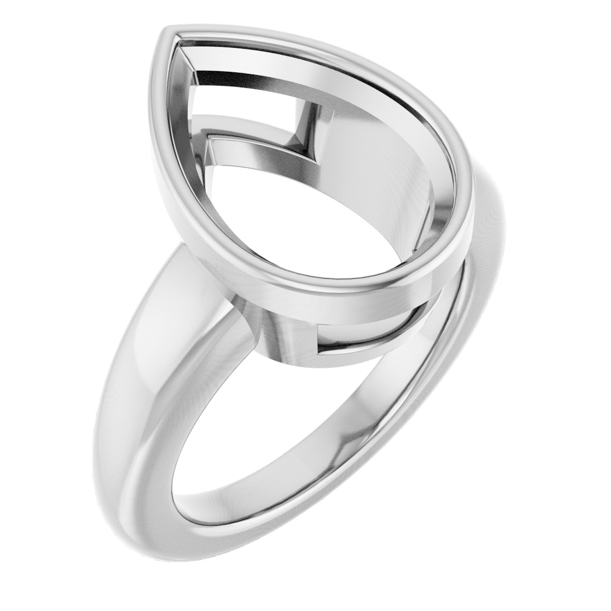 Bezel-Set Solitaire Engagement Ring