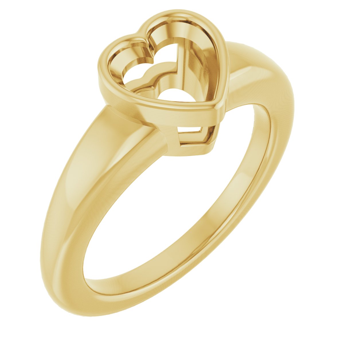 Bezel-Set Solitaire Engagement Ring