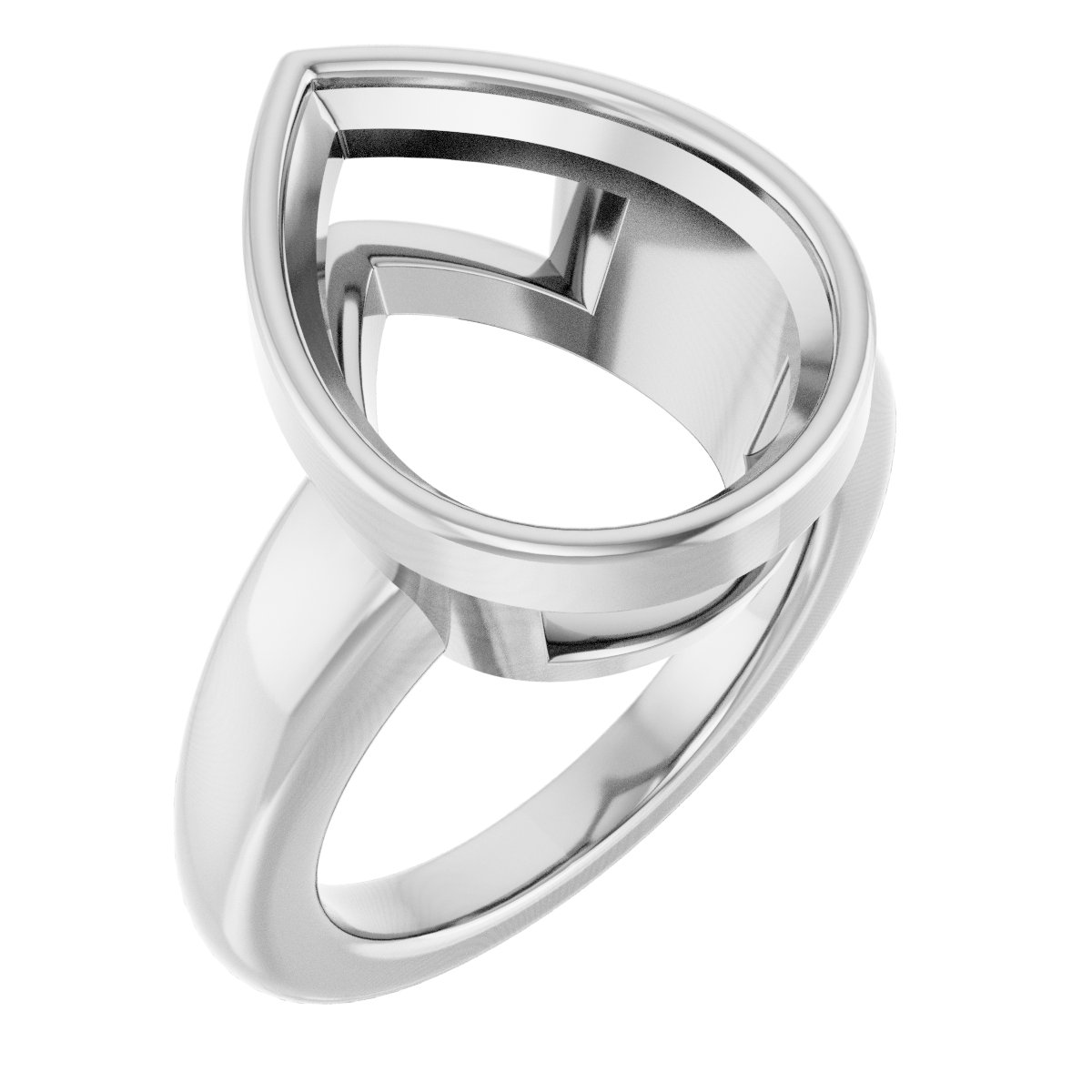 Bezel-Set Solitaire Engagement Ring