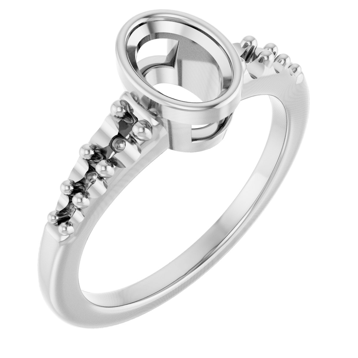 Bezel-Set Solitaire Engagement Ring