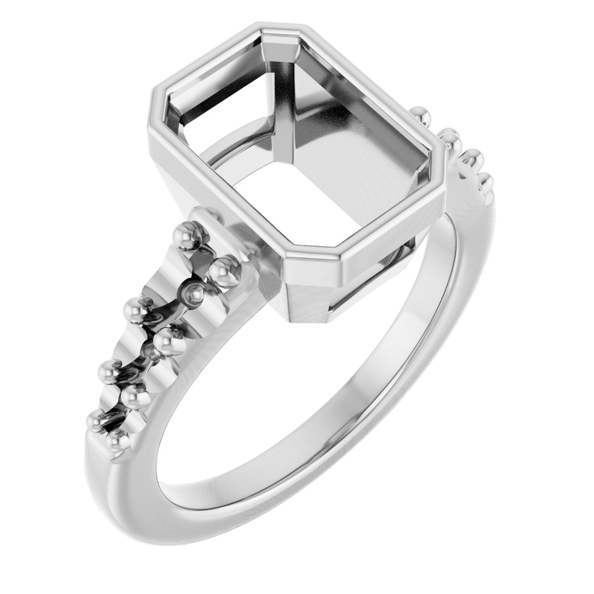 Bezel-Set Solitaire Engagement Ring