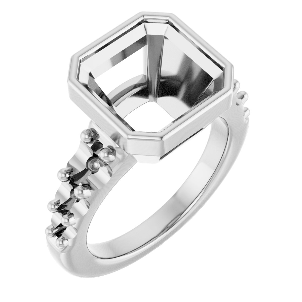 Bezel-Set Solitaire Engagement Ring