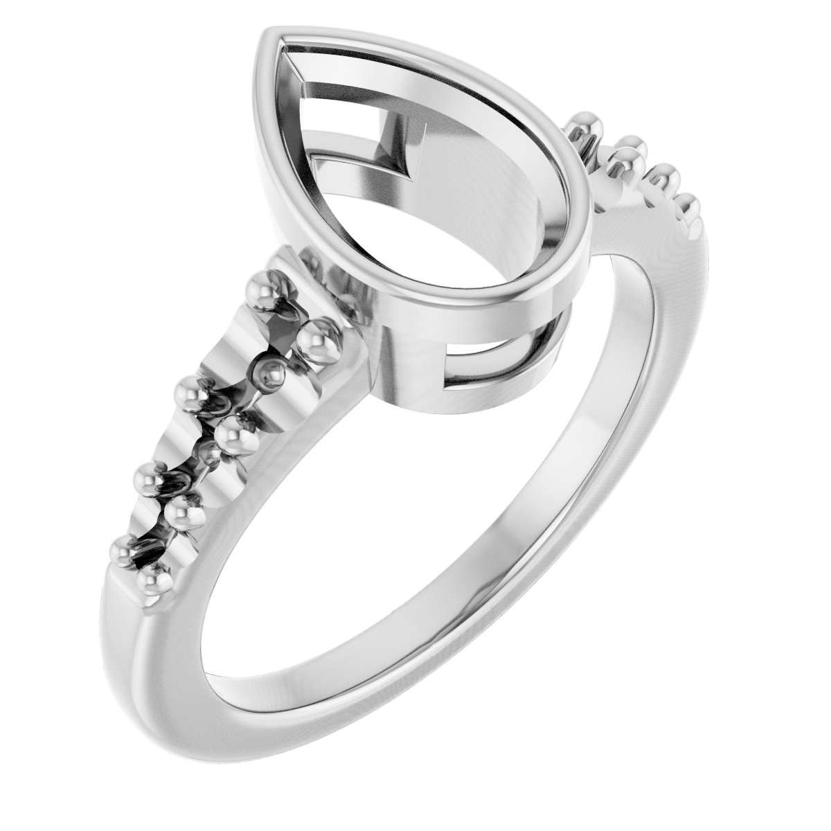 Bezel-Set Solitaire Engagement Ring