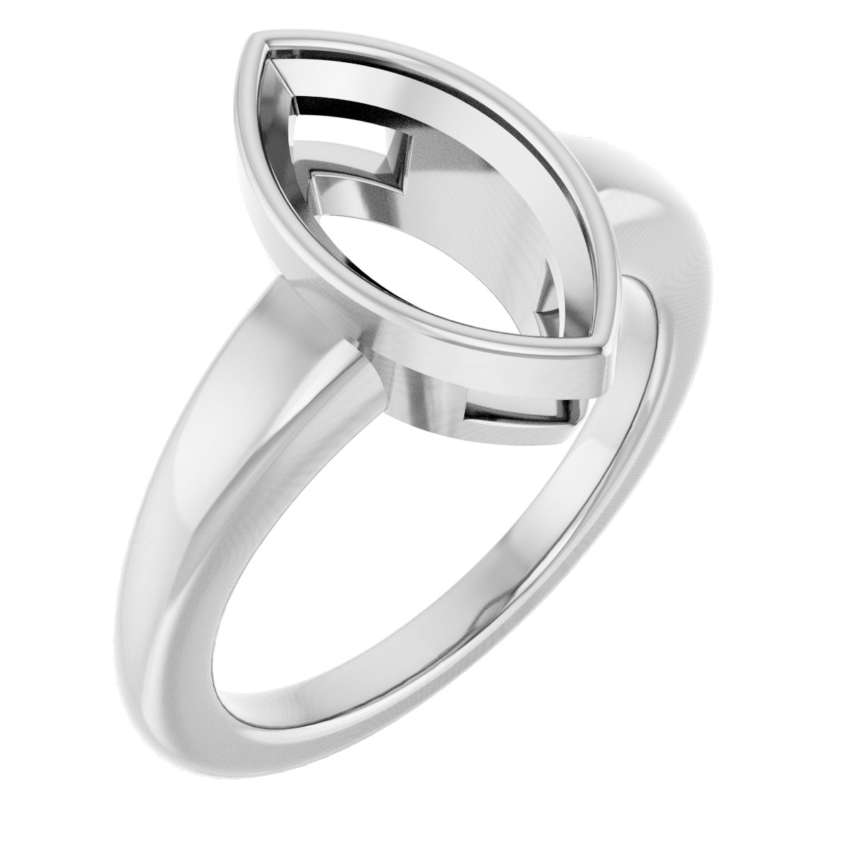 Bezel-Set Solitaire Engagement Ring