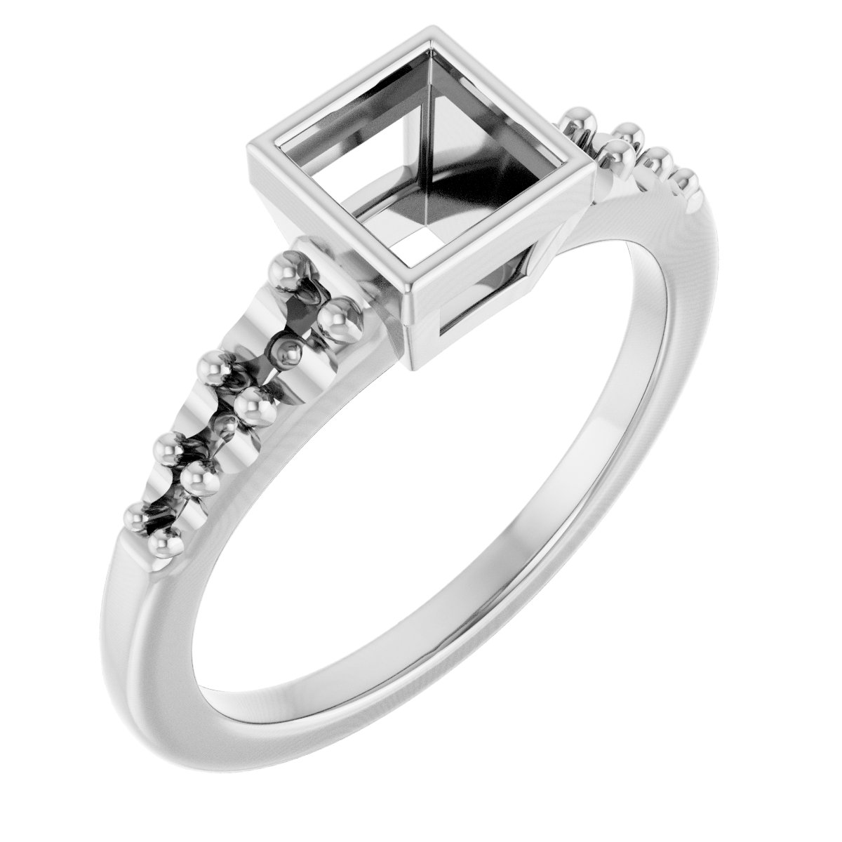 Bezel-Set Solitaire Engagement Ring