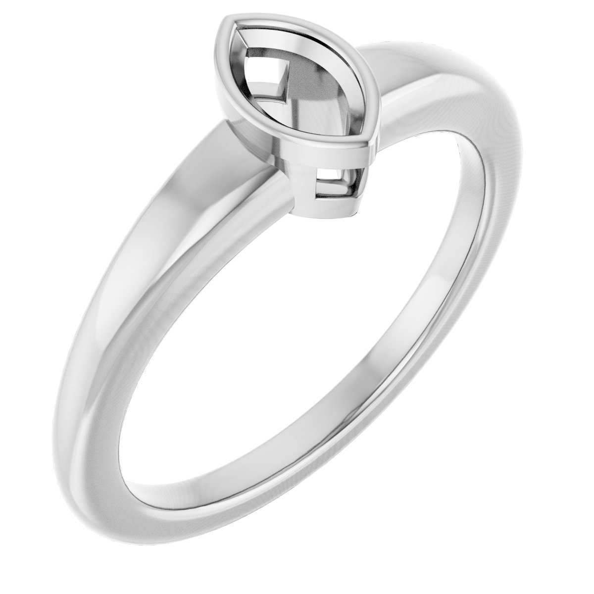 Bezel-Set Solitaire Engagement Ring