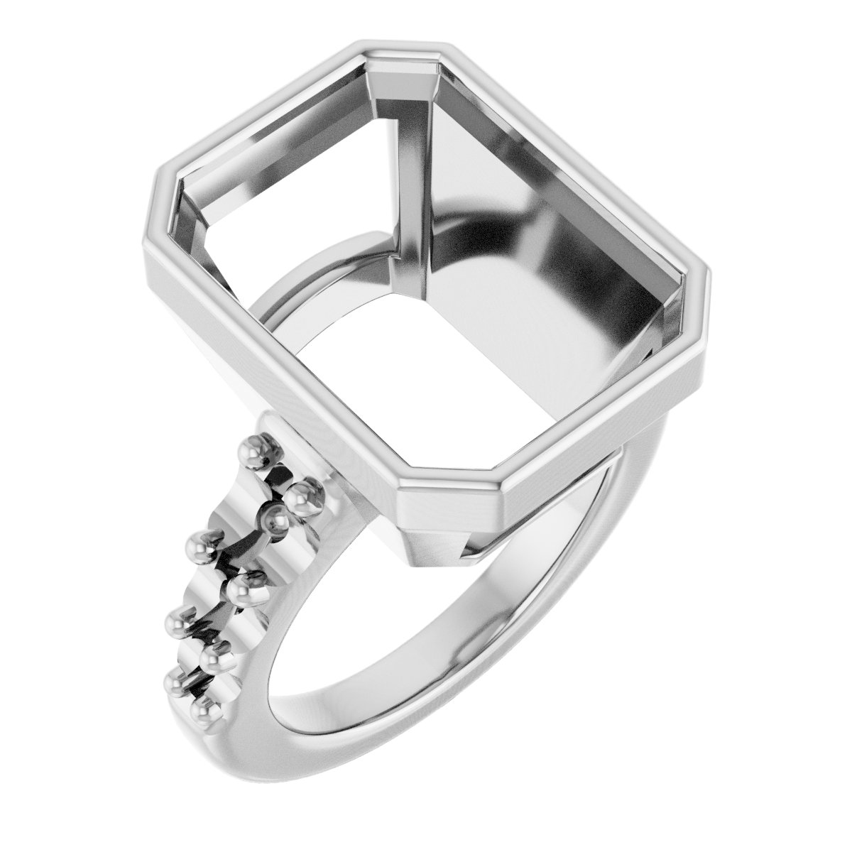 Bezel-Set Solitaire Engagement Ring