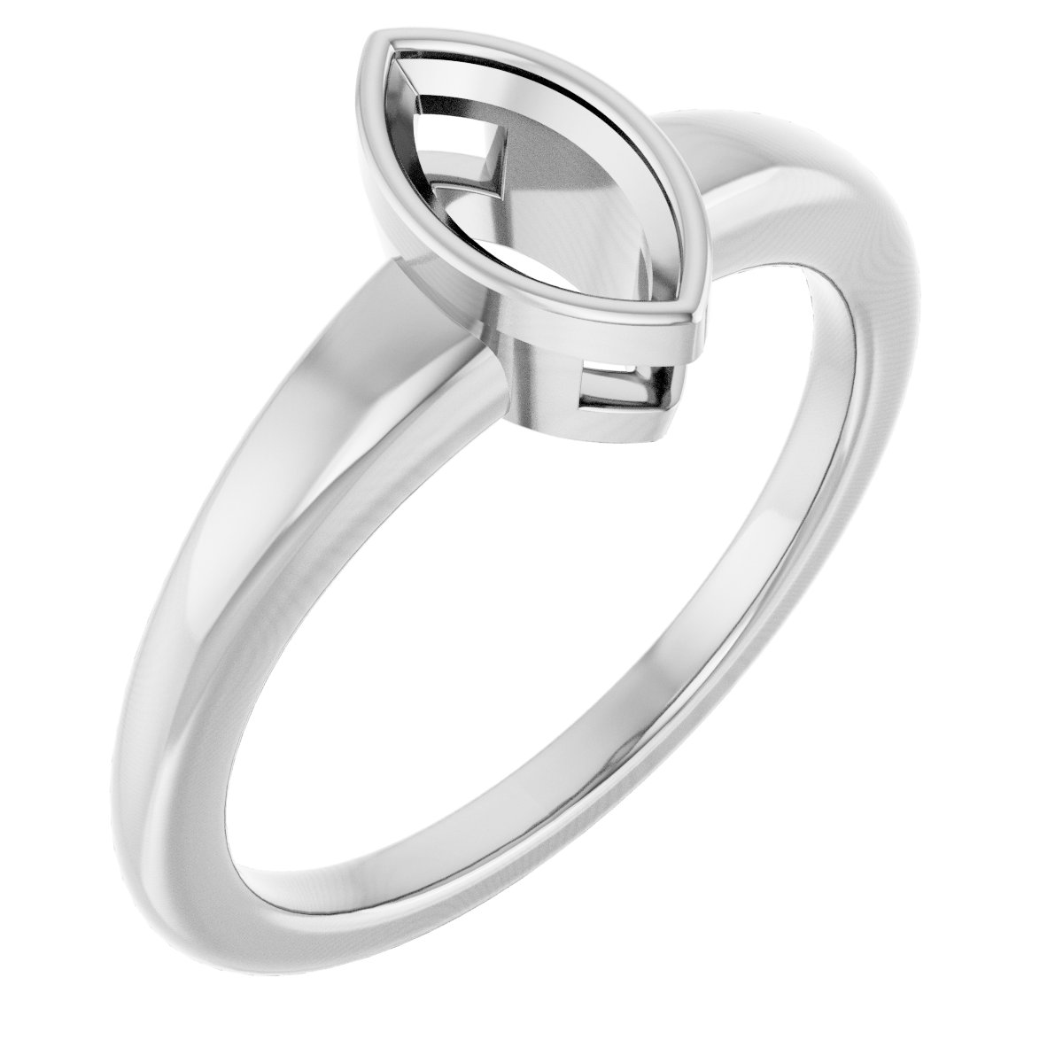 Bezel-Set Solitaire Engagement Ring