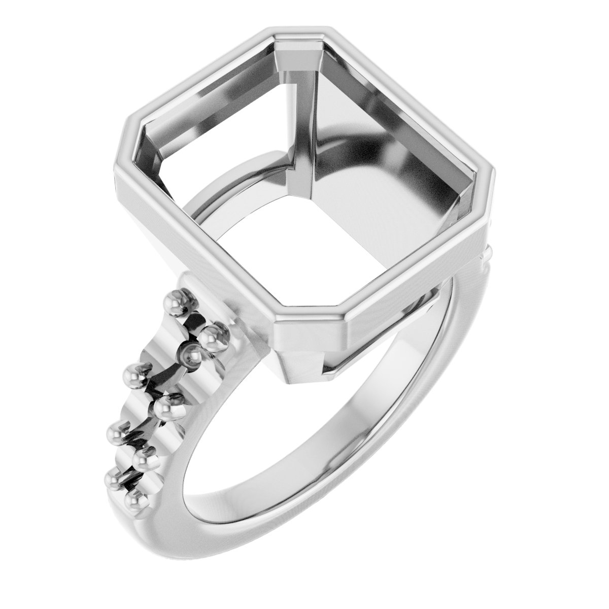 Bezel-Set Solitaire Engagement Ring