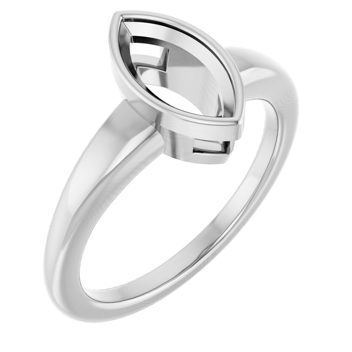 Bezel-Set Solitaire Engagement Ring