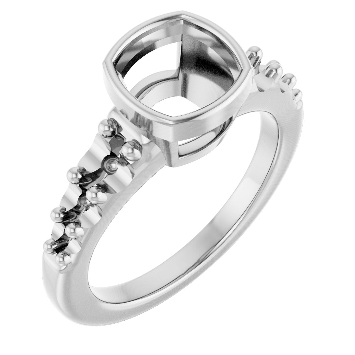 Bezel-Set Solitaire Engagement Ring