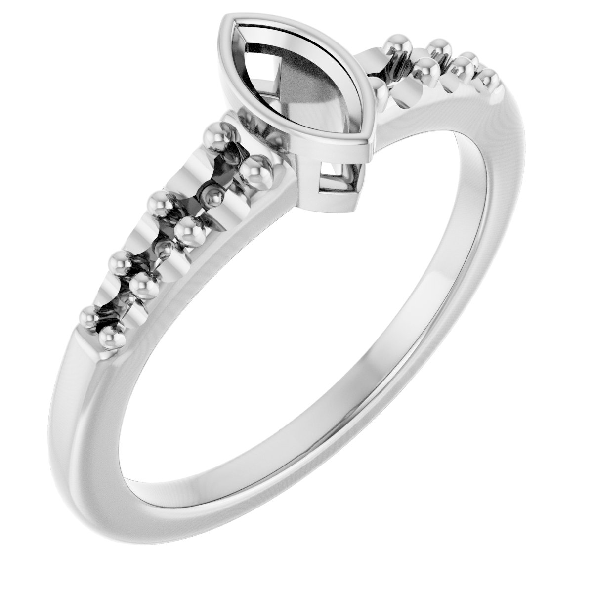 Bezel-Set Solitaire Engagement Ring