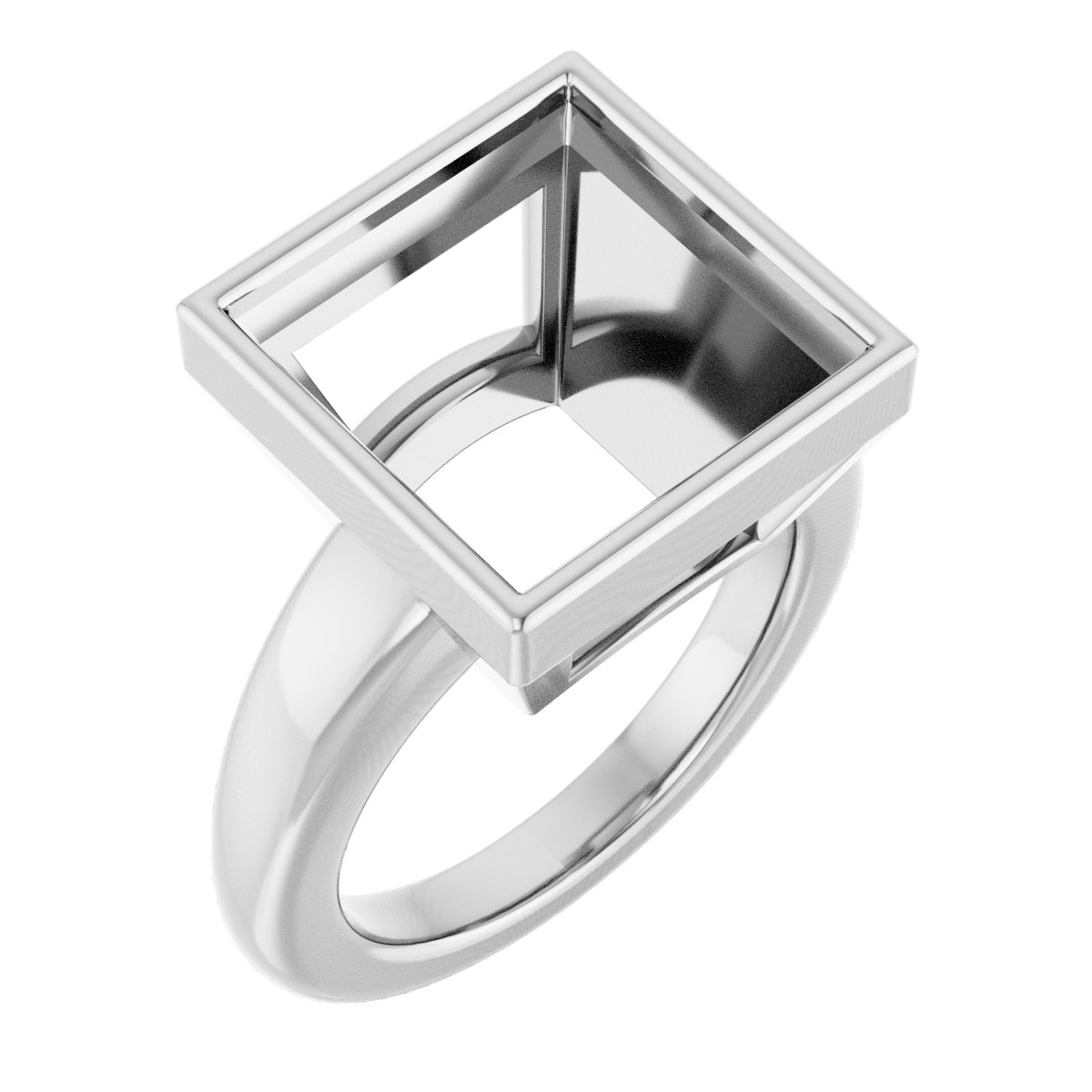Bezel-Set Solitaire Engagement Ring