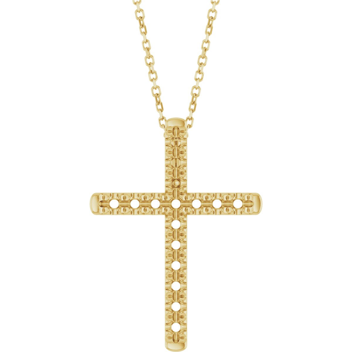 French-Set Cross Necklace or Pendant