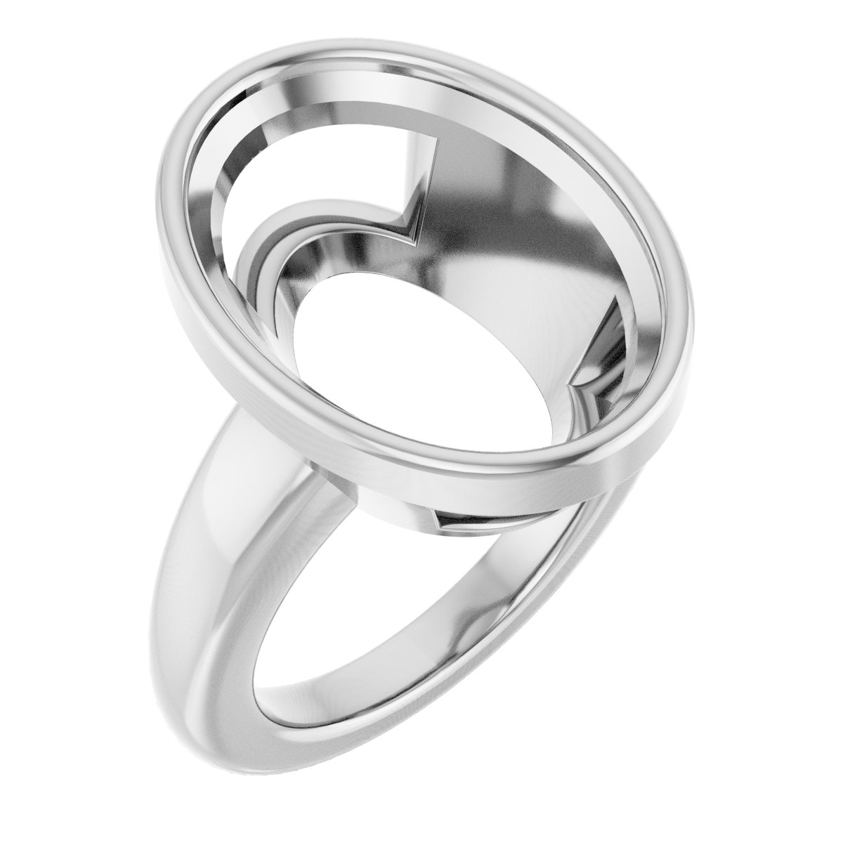Bezel-Set Solitaire Engagement Ring