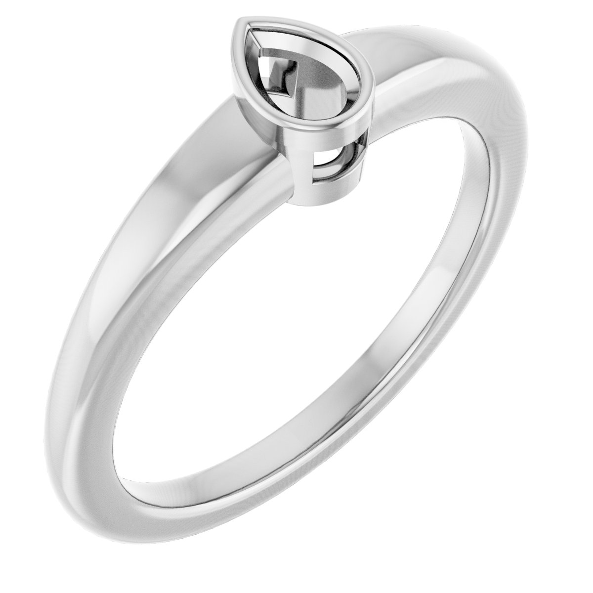 Bezel-Set Solitaire Engagement Ring