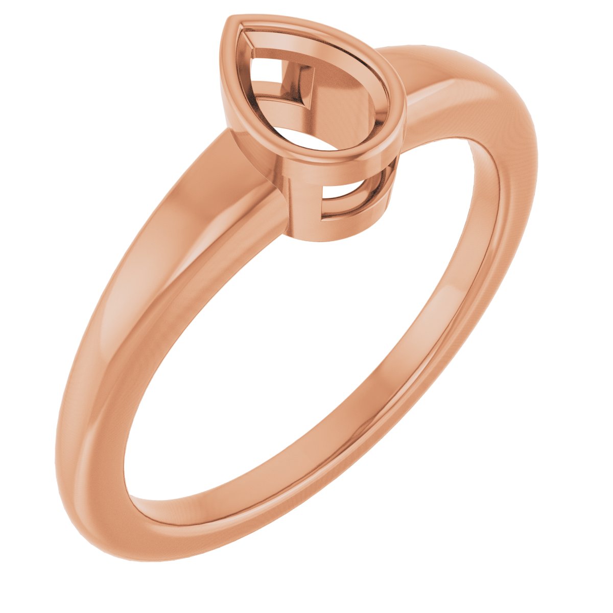 Bezel-Set Solitaire Engagement Ring
