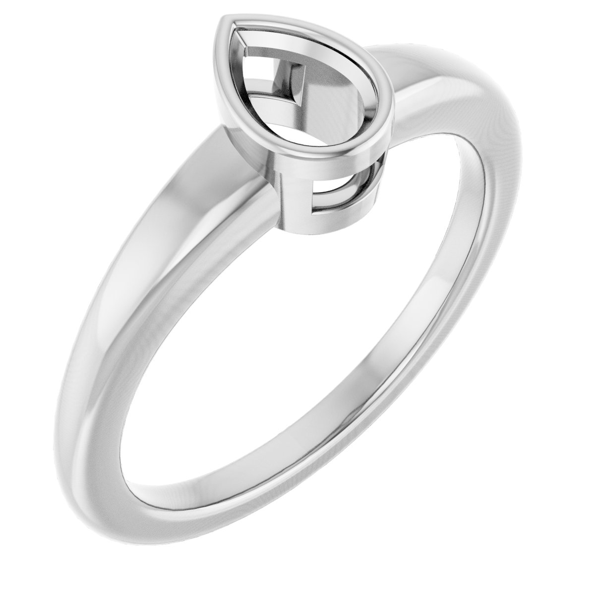 Bezel-Set Solitaire Engagement Ring