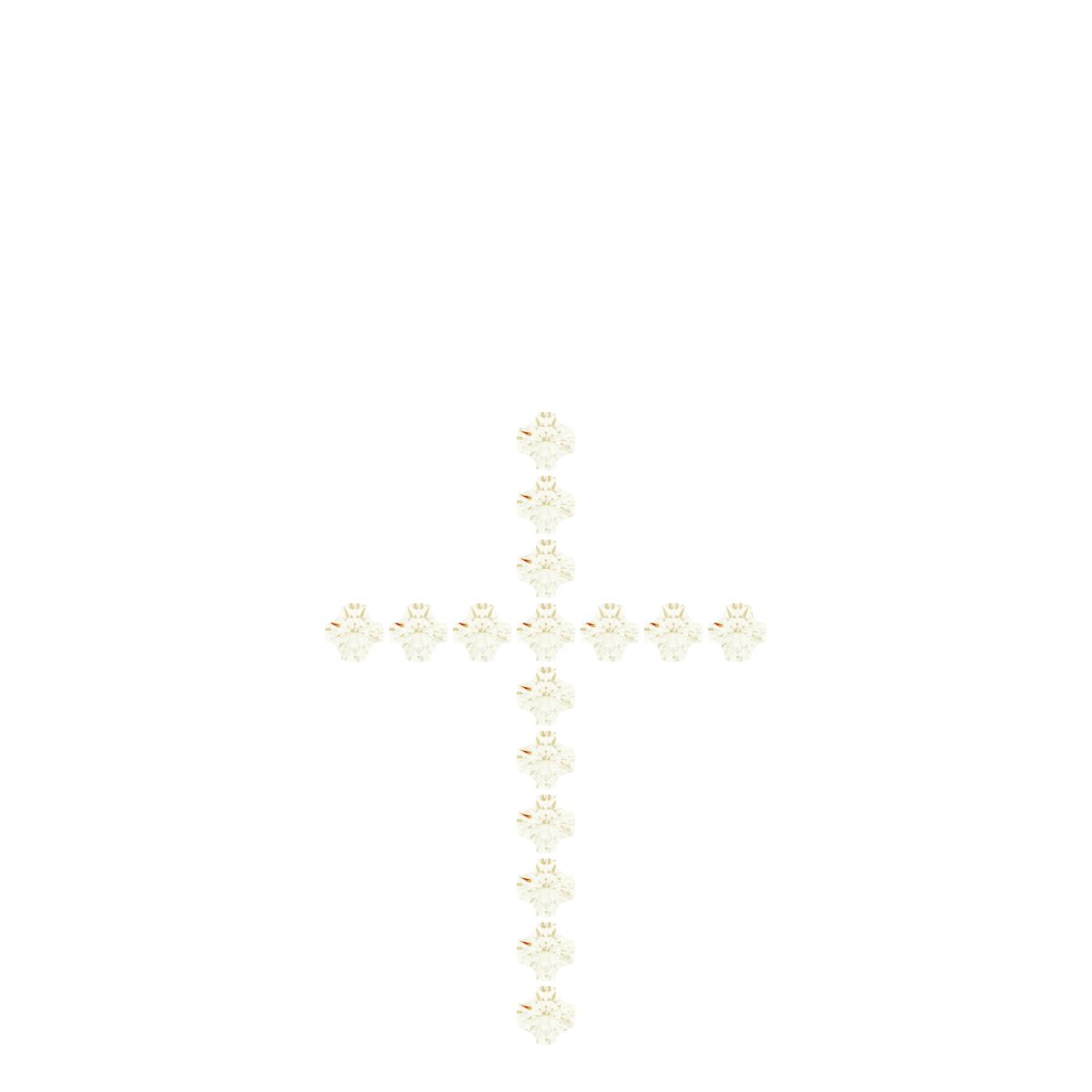French-Set Cross Necklace or Pendant