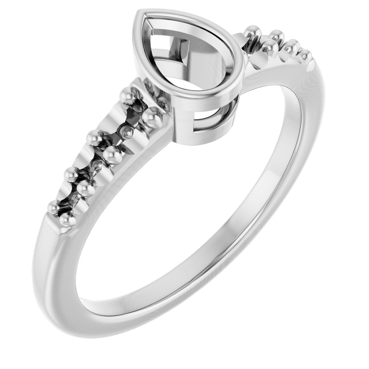 Bezel-Set Solitaire Engagement Ring