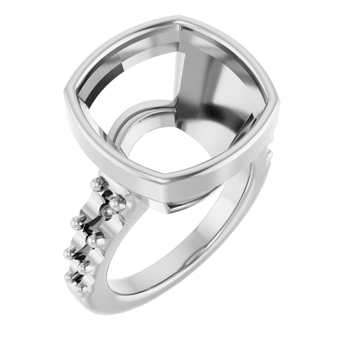 Bezel-Set Solitaire Engagement Ring