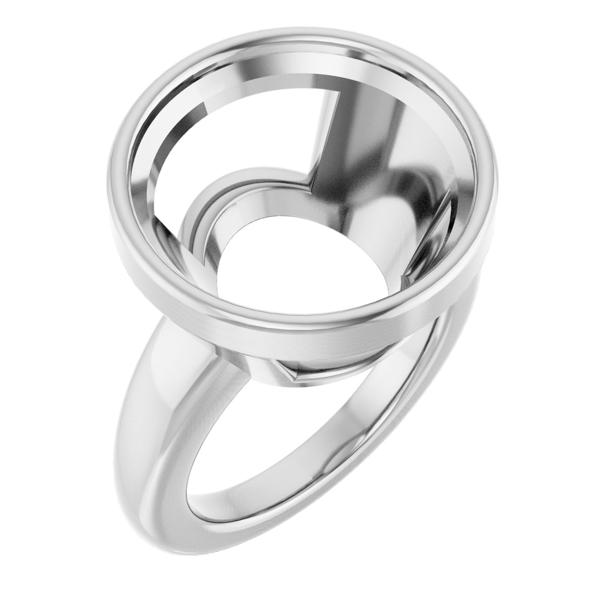 Bezel-Set Solitaire Engagement Ring