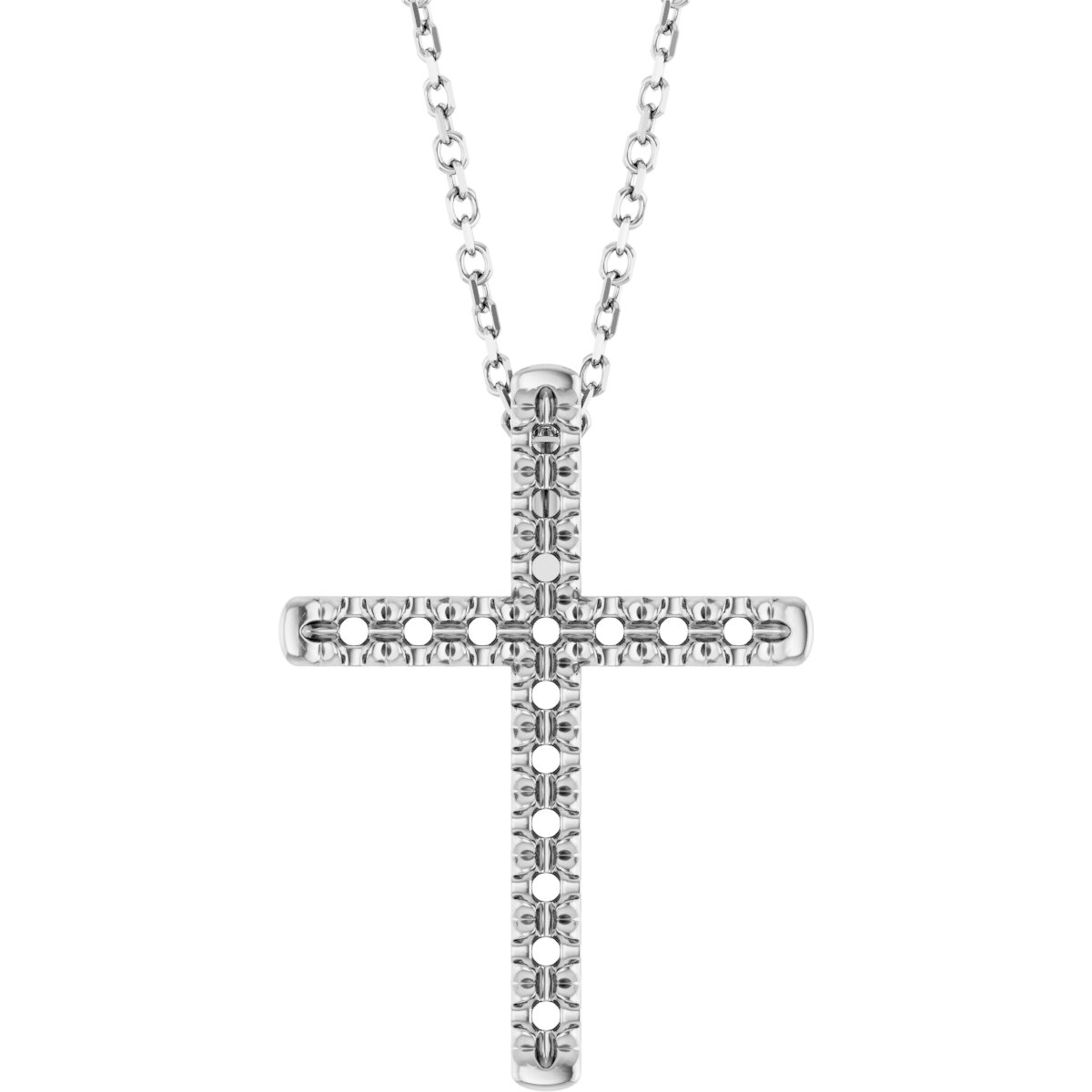 French-Set Cross Necklace or Pendant