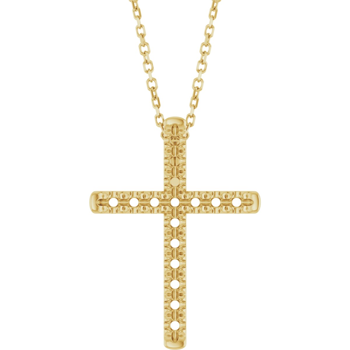 French-Set Cross Necklace or Pendant