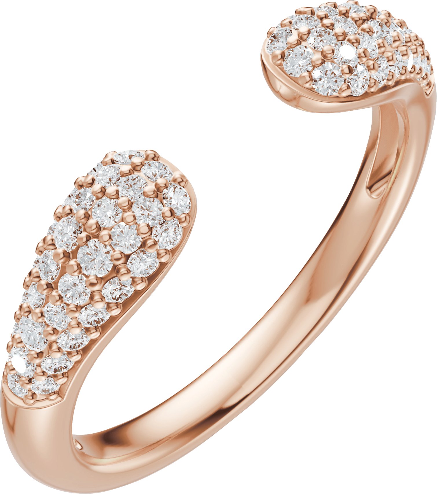 Pavé-Style Open Band