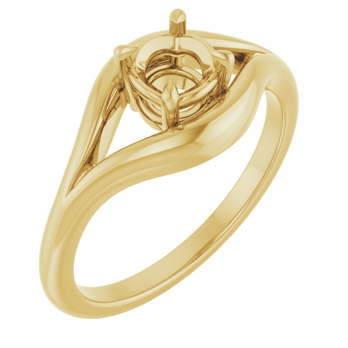 Claw-Prong Solitaire Engagement Ring