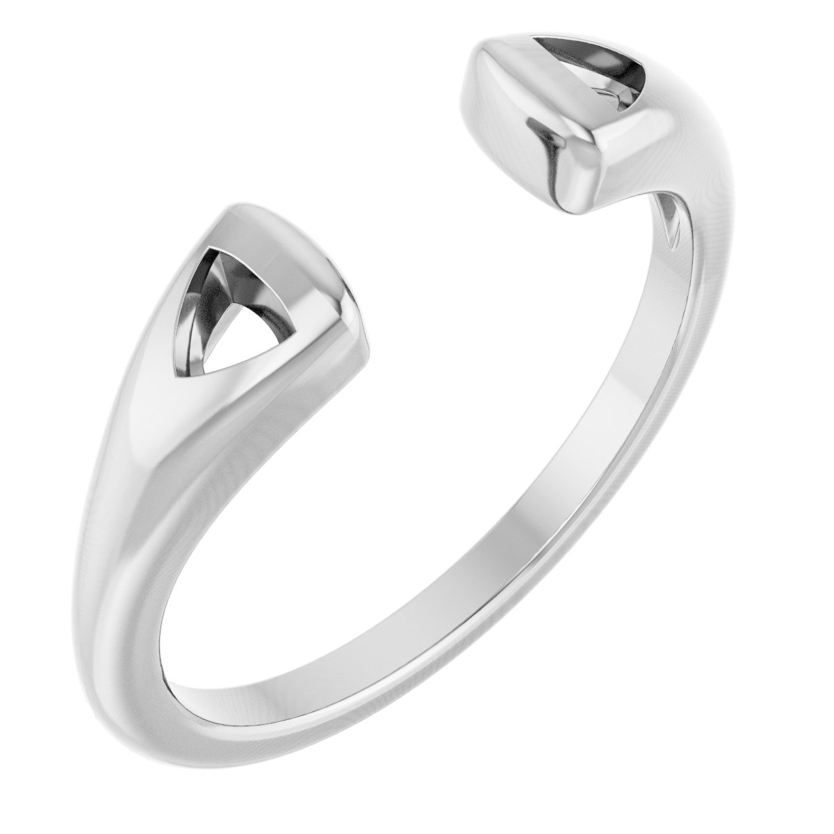 Side-Stone Open Shank